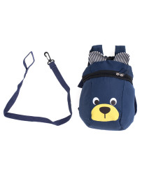 Kindergarten backpack children's backpack teddy bear navy blue
