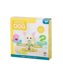 Educational scales learning to count dog mini