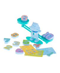 Educational scales learning to count hippopotamus mini