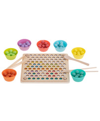 Educational montessori bead ball mosaic puzzle 77el.