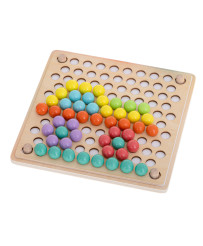 Educational montessori bead ball mosaic puzzle 77el.