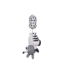 Sensory rattle pendant contrast zebra