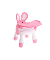 Feeding and play table chair pink