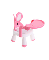 Feeding and play table chair pink
