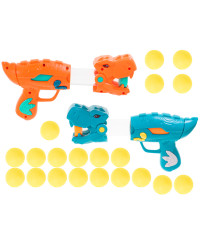 Target shooting 2 guns + 20 balls dinosaur