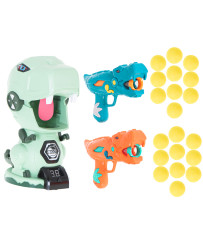 Target shooting 2 guns + 20 balls dinosaur