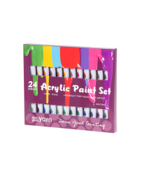 Art acrylic paints multicolor 24 tubes