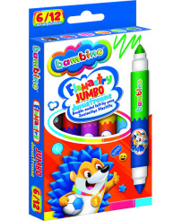 BAMBINO Jumbo double-sided markers 6 pieces/12 colors