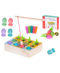 Magnetic game fishing insect vegetables