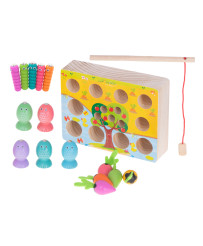 Magnetic game fishing insect vegetables