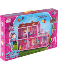 Doll house large Villa with doll to assemble