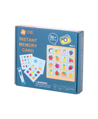 Puidust puzzle mäng mälu puuviljad ja kujundeid