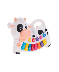 Piano interactive organ for kids fudge white