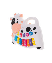 Piano interactive organ for kids fudge white