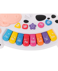 Piano interactive organ for kids fudge white