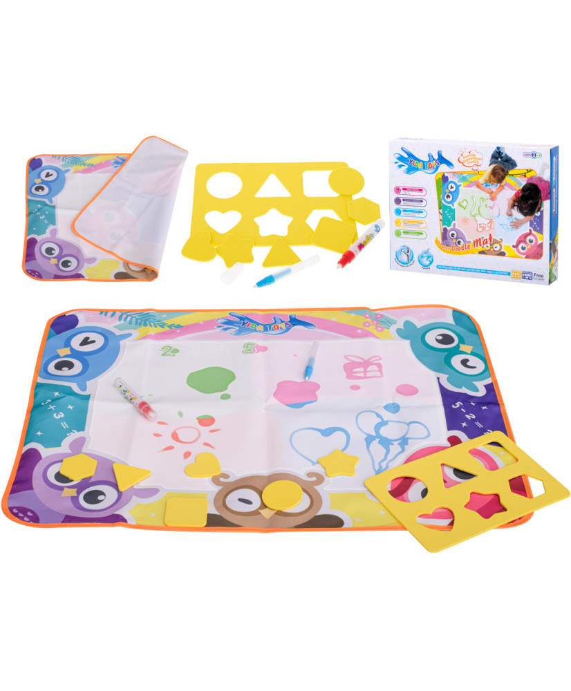 Water mat with accessories 60x80cm owl owls