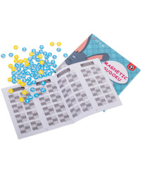 Magnetic sudoku puzzle game