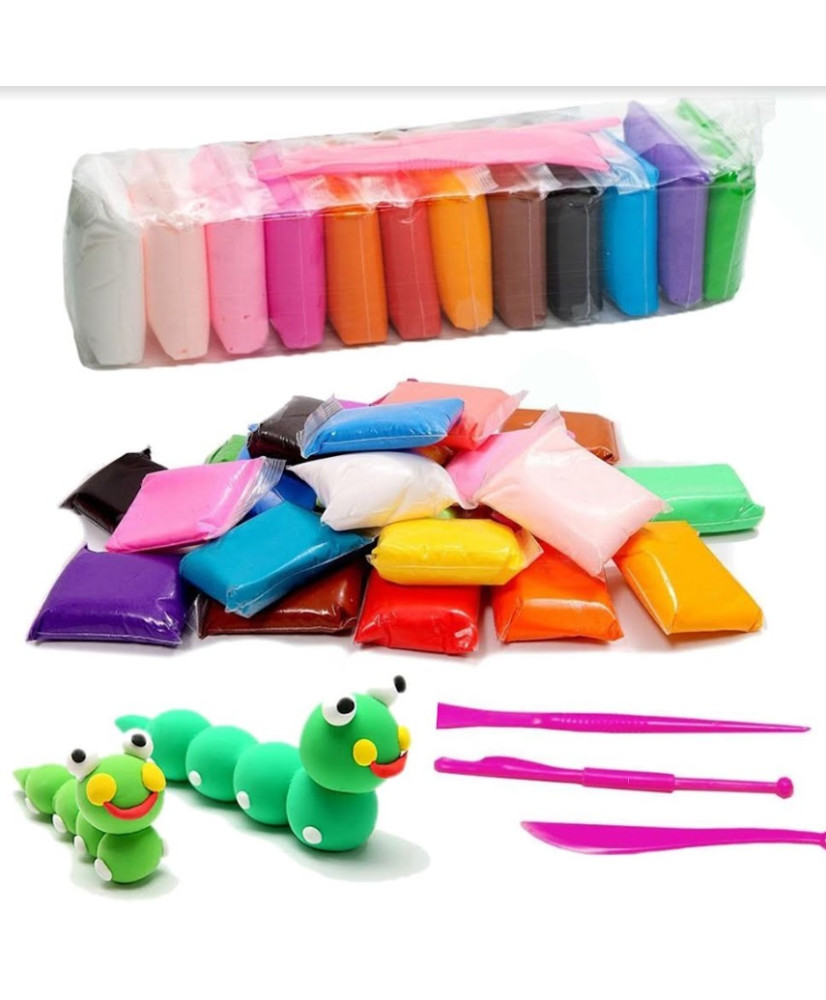Foam Clay Playdough -Pack Of 12 - MARKERS ( Stationers