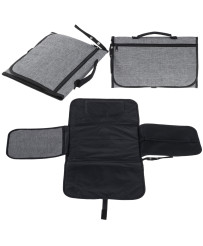 Baby changing travel mat convertible changing bag gray