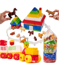 DIPLO Farm large children's construction plastic blocks 303el.