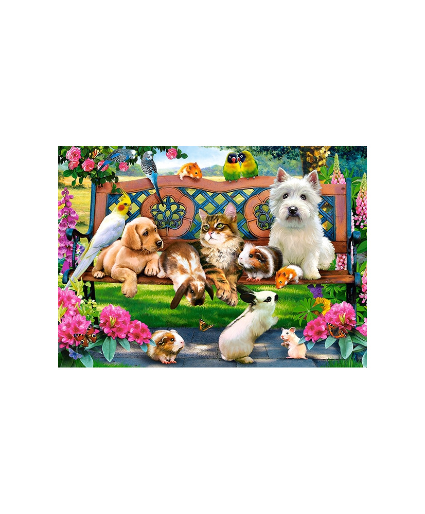 CASTORLAND Puzzle 180el. Pets in the Park - Animals in the Park