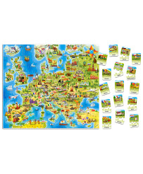 CASTORLAND Izglītojoša puzzle Eiropas karte