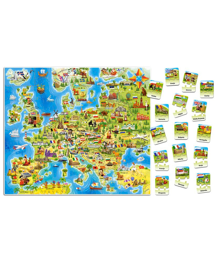 CASTORLAND Educational Puzzle Map of Europe