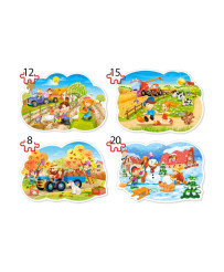 CASTORLAND Puzzle 4in1 Four Seasons - Four Seasons