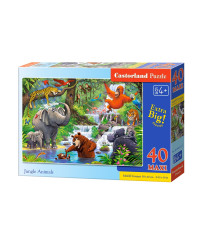 CASTORLAND Puzzle 40el. Maxi Jungle Animals - Jungle Animals