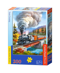 CASTORLAND Puzzle 200el. Rongiülesõit - Rong