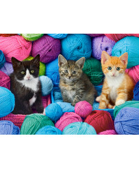 CASTORLAND Puzzle 300el. Kittens in Yarn Store - Kittens in balls of wool