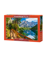 CASTORLAND Puzzle 1000el. Braies ezers, Itālija - Braies ezers Itālija