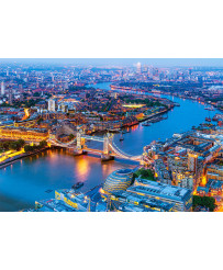 CASTORLAND Puzzle 1000el. Aerial View of London - A bird's eye view of London.