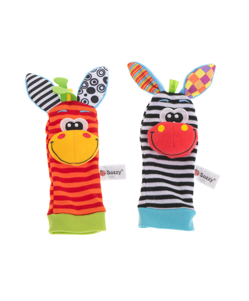 Rattle toy foot socks 2pcs.