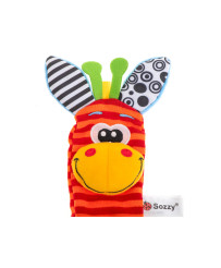 Rattle toy foot socks 2pcs.