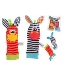 Rattle toy foot socks 2pcs.