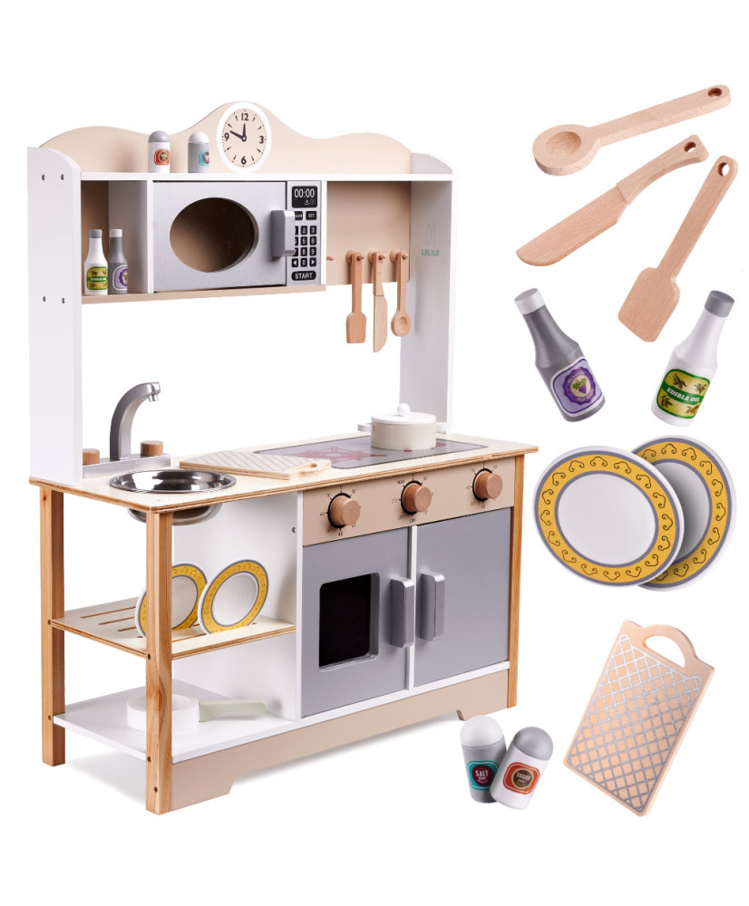 LULILO children's wooden kitchen MDF KUKETO + accessories