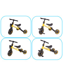 Trike Fix Mini cross-country tricycle 3 in 1 with pedals yellow