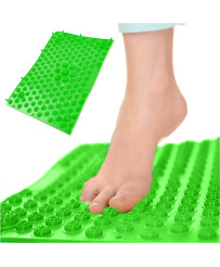 Sensorās masāžas korekcijas paklājs zaļš