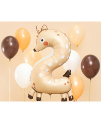 Foil balloon number "2" - Saren 65x102 cm