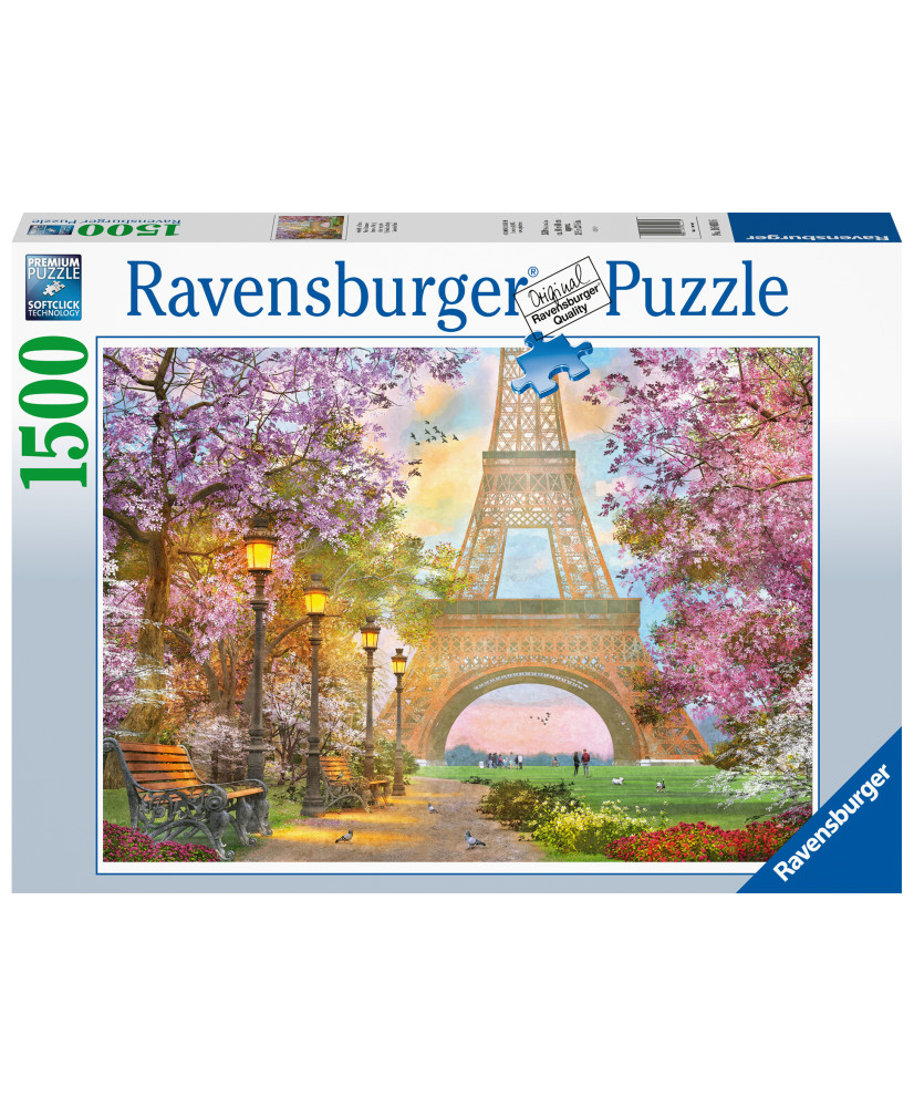 Ravensburger Puzzle 1500 PC Parīzē Romance