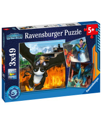 Ravenburgeri Puzzle 3x49 pc How to train your dragon.