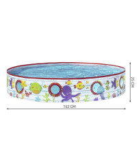 Expandable pool for children 152x25cm BESTWAY 55029