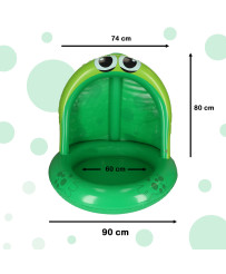 Inflatable pool pontoon with canopy frog frog 101cm