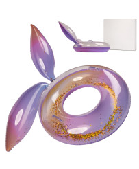 Mermaid inflatable wheel with glitter glitter XXL
