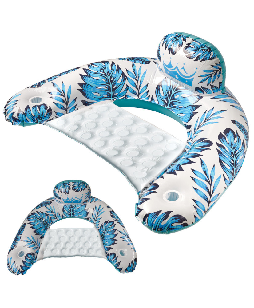 Swimming chair water lounger blue