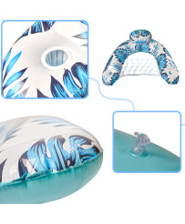 Swimming chair water lounger blue