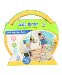 Classroom game colored hoops 10 wheels and connectors