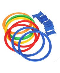 Classroom game colored hoops 10 wheels and connectors