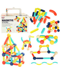 Magnetic blocks for small children 64el. box